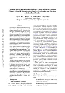 Question Tokens Deserve More Attention: Enhancing Large Language Models without Training through Step-by-Step Reading and Question Attention Recalibration