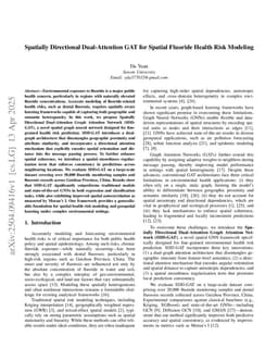 Spatially Directional Dual-Attention GAT for Spatial Fluoride Health Risk Modeling