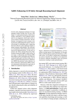 SaRO: Enhancing LLM Safety through Reasoning-based Alignment