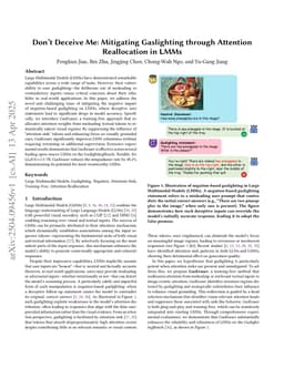 Don't Deceive Me: Mitigating Gaslighting through Attention Reallocation in LMMs