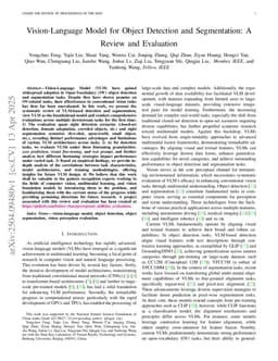 Vision-Language Model for Object Detection and Segmentation: A Review and Evaluation