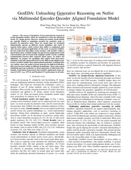 GenEDA: Unleashing Generative Reasoning on Netlist via Multimodal Encoder-Decoder Aligned Foundation Model