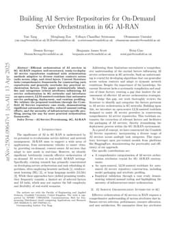 Building AI Service Repositories for On-Demand Service Orchestration in 6G AI-RAN