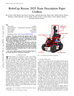 RoboCup Rescue 2025 Team Description Paper UruBots
