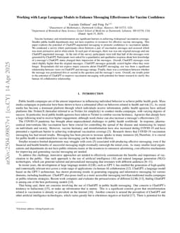 Working with Large Language Models to Enhance Messaging Effectiveness for Vaccine Confidence