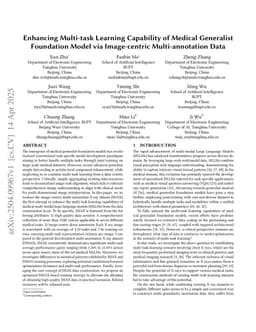Enhancing Multi-task Learning Capability of Medical Generalist Foundation Model via Image-centric Multi-annotation Data