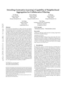 Unveiling Contrastive Learning's Capability of Neighborhood Aggregation for Collaborative Filtering