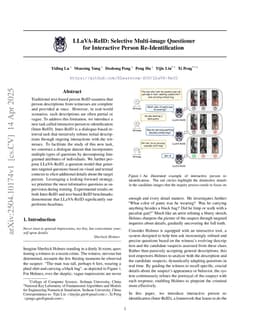 LLaVA-ReID: Selective Multi-image Questioner for Interactive Person Re-Identification