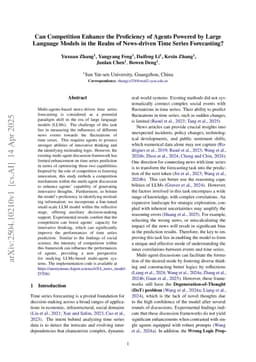 Can Competition Enhance the Proficiency of Agents Powered by Large Language Models in the Realm of News-driven Time Series Forecasting?