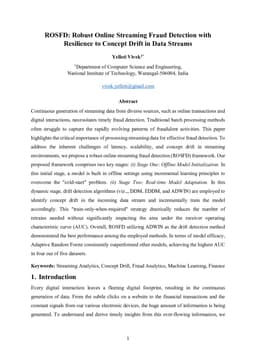 ROSFD: Robust Online Streaming Fraud Detection with Resilience to Concept Drift in Data Streams