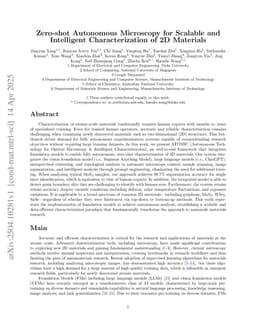 Zero-shot Autonomous Microscopy for Scalable and Intelligent Characterization of 2D Materials