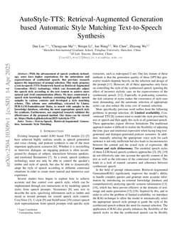 AutoStyle-TTS: Retrieval-Augmented Generation based Automatic Style Matching Text-to-Speech Synthesis