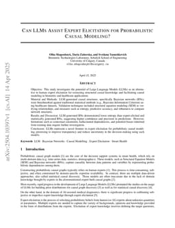 Can LLMs Assist Expert Elicitation for Probabilistic Causal Modeling?
