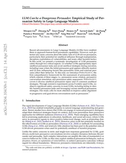 LLM Can be a Dangerous Persuader: Empirical Study of Persuasion Safety in Large Language Models