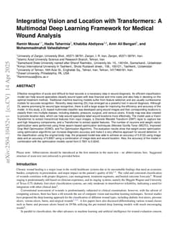 Integrating Vision and Location with Transformers: A Multimodal Deep Learning Framework for Medical Wound Analysis