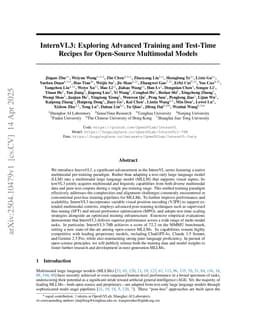 InternVL3: Exploring Advanced Training and Test-Time Recipes for Open-Source Multimodal Models