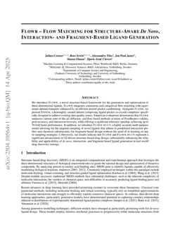 FLOWR: Flow Matching for Structure-Aware De Novo, Interaction- and Fragment-Based Ligand Generation