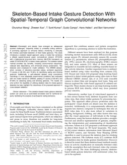Skeleton-Based Intake Gesture Detection With Spatial-Temporal Graph Convolutional Networks