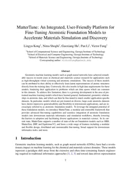 MatterTune: An Integrated, User-Friendly Platform for Fine-Tuning Atomistic Foundation Models to Accelerate Materials Simulation and Discovery