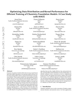Optimizing Data Distribution and Kernel Performance for Efficient Training of Chemistry Foundation Models: A Case Study with MACE