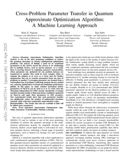 Cross-Problem Parameter Transfer in Quantum Approximate Optimization Algorithm: A Machine Learning Approach