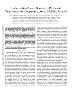 Hallucination-Aware Generative Pretrained Transformer for Cooperative Aerial Mobility Control