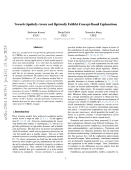 Towards Spatially-Aware and Optimally Faithful Concept-Based Explanations