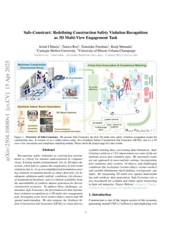 Safe-Construct: Redefining Construction Safety Violation Recognition as 3D Multi-View Engagement Task