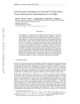 Leveraging Submodule Linearity Enhances Task Arithmetic Performance in LLMs