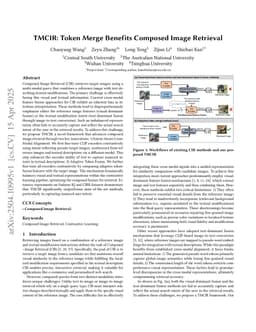 TMCIR: Token Merge Benefits Composed Image Retrieval