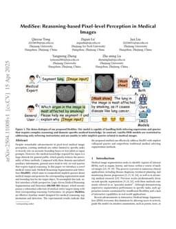 MediSee: Reasoning-based Pixel-level Perception in Medical Images