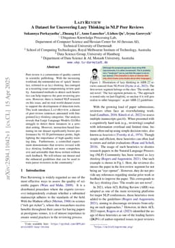 LazyReview A Dataset for Uncovering Lazy Thinking in NLP Peer Reviews