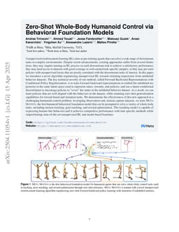 Zero-Shot Whole-Body Humanoid Control via Behavioral Foundation Models