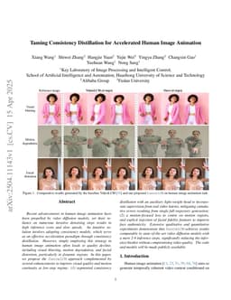 Taming Consistency Distillation for Accelerated Human Image Animation