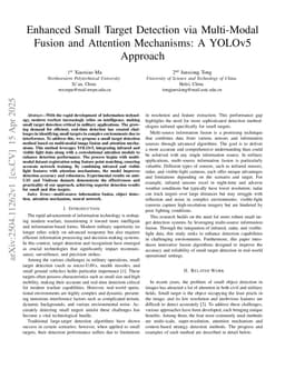 Enhanced Small Target Detection via Multi-Modal Fusion and Attention Mechanisms: A YOLOv5 Approach