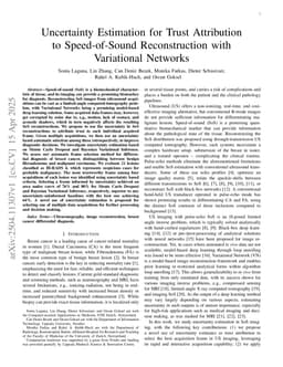 Uncertainty Estimation for Trust Attribution to Speed-of-Sound Reconstruction with Variational Networks