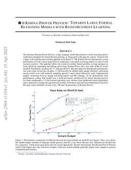 Kimina-Prover Preview: Towards Large Formal Reasoning Models with Reinforcement Learning