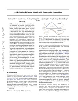 ADT: Tuning Diffusion Models with Adversarial Supervision