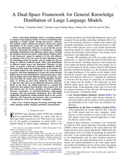 A Dual-Space Framework for General Knowledge Distillation of Large Language Models