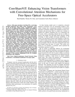 ConvShareViT: Enhancing Vision Transformers with Convolutional Attention Mechanisms for Free-Space Optical Accelerators
