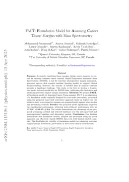 FACT: Foundation Model for Assessing Cancer Tissue Margins with Mass Spectrometry