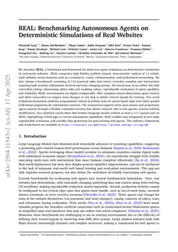 REAL: Benchmarking Autonomous Agents on Deterministic Simulations of Real Websites