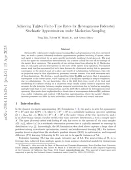 Achieving Tighter Finite-Time Rates for Heterogeneous Federated Stochastic Approximation under Markovian Sampling