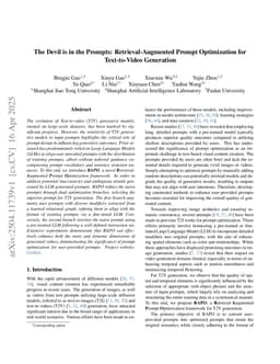 The Devil is in the Prompts: Retrieval-Augmented Prompt Optimization for Text-to-Video Generation