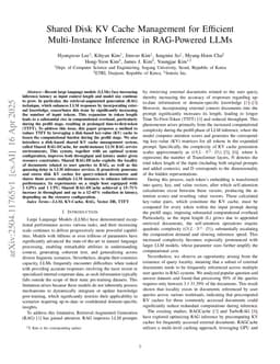 Shared Disk KV Cache Management for Efficient Multi-Instance Inference in RAG-Powered LLMs