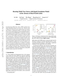 Boosting Multi-View Stereo with Depth Foundation Model in the Absence of Real-World Labels