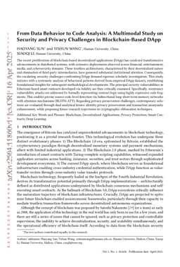 From Data Behavior to Code Analysis: A Multimodal Study on Security and Privacy Challenges in Blockchain-Based DApp