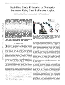 Real-Time Shape Estimation of Tensegrity Structures Using Strut Inclination Angles
