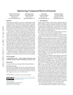 Optimizing Compound Retrieval Systems