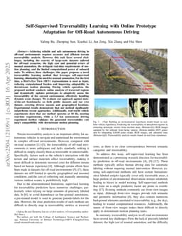 Self-Supervised Traversability Learning with Online Prototype Adaptation for Off-Road Autonomous Driving